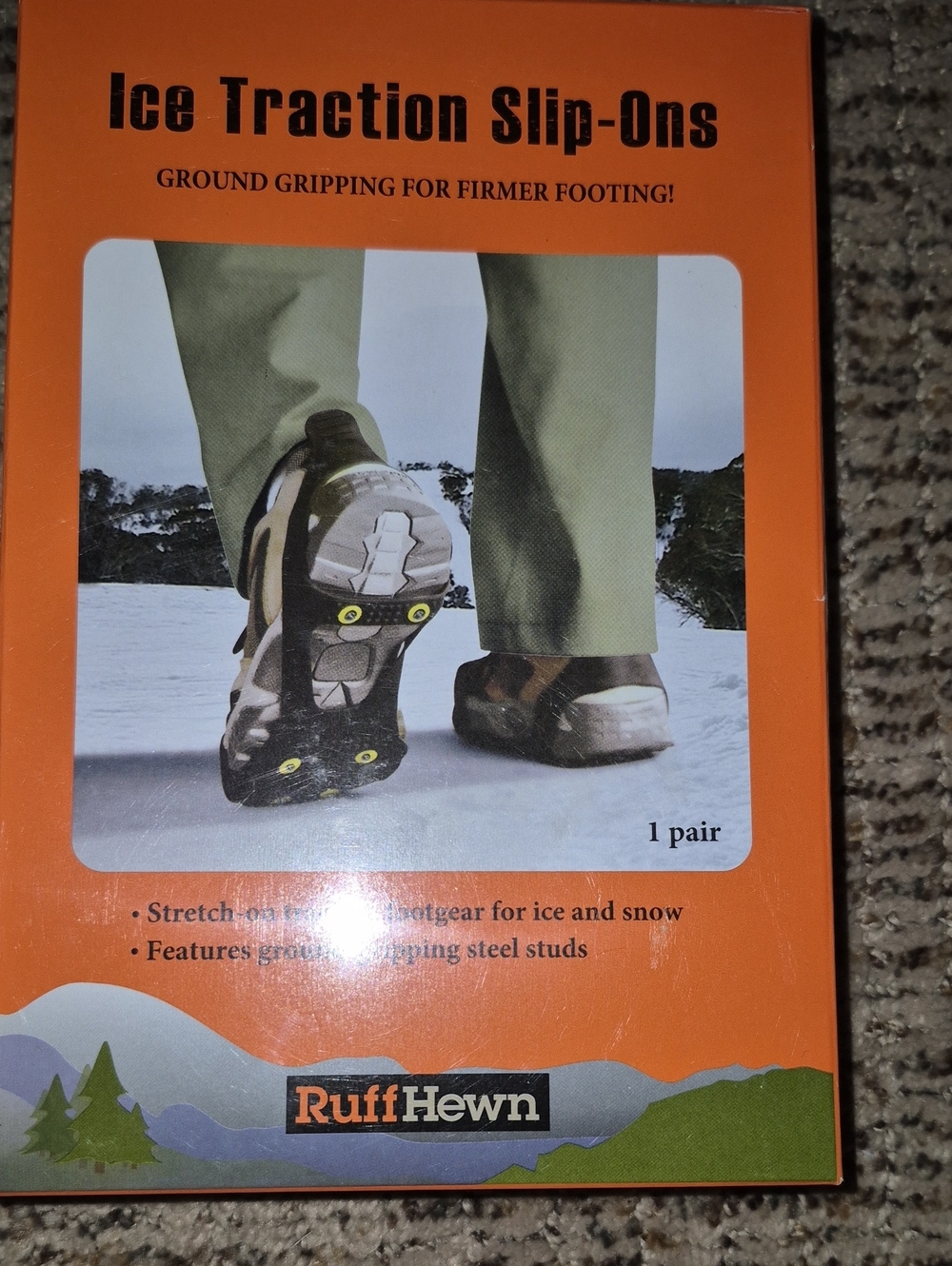 Ice traction slip ons